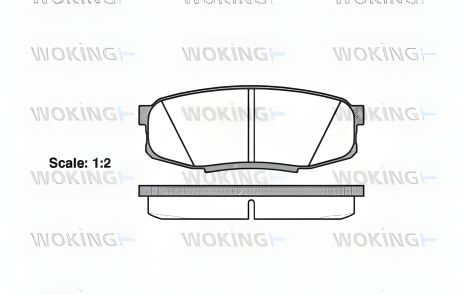 Гальмівні колодки комплект для LEXUS GX, TOYOTA LAND CRUISER, TOYOTA TUNDRA, WOKING (P1372300)