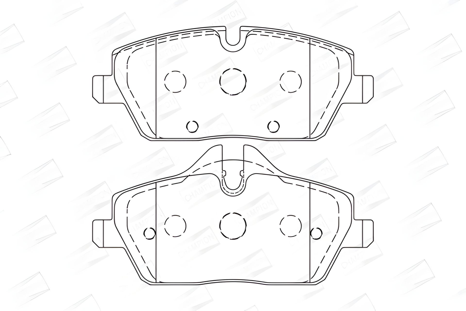 Комплект гальмівних колодок для BMW 2, CHAMPION (573733CH) Комплект гальмівних колодок для BMW 2, CHAMPION (573733CH)