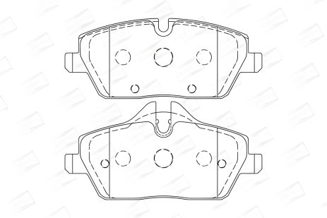 Комплект гальмівних колодок для BMW 2, CHAMPION (573733CH) Комплект гальмівних колодок для BMW 2, CHAMPION (573733CH)