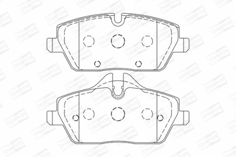 Комплект тормозных колодок BMW 2, CHAMPION (573733CH)