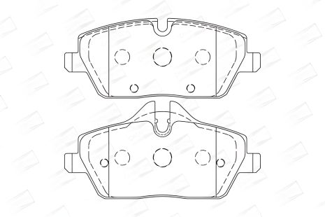 Комплект тормозных колодок для BMW 2, CHAMPION (573733CH)