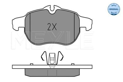 Комплект гальмівних колодок CADILLAC BLS, FIAT CROMA, SAAB 9-3X, MEYLE (0252340220)