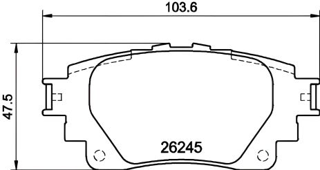 Комплект гальмівних колодок TOYOTA YARIS, TOYOTA COROLLA, NISSHINBO (NP1181) Комплект гальмівних колодок TOYOTA YARIS, TOYOTA COROLLA, NISSHINBO (NP1181)