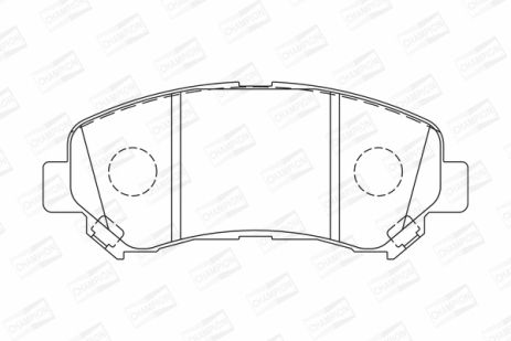 Тормозной комплект колодок для SUZUKI KIZASHI, NISSAN X-TRAIL, NISSAN JUKE, CHAMPION (573379CH)