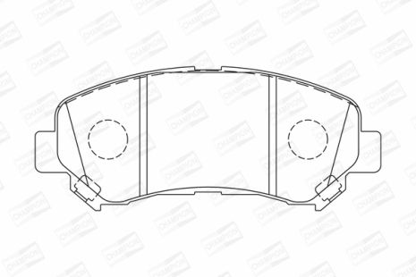 Тормозной комплект колодок для SUZUKI KIZASHI, NISSAN X-TRAIL, NISSAN JUKE, CHAMPION (573379CH)