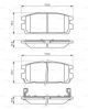Комплект тормозных колодок HYUNDAI (HUATAI), HYUNDAI TERRACAN, BOSCH (0986494137)