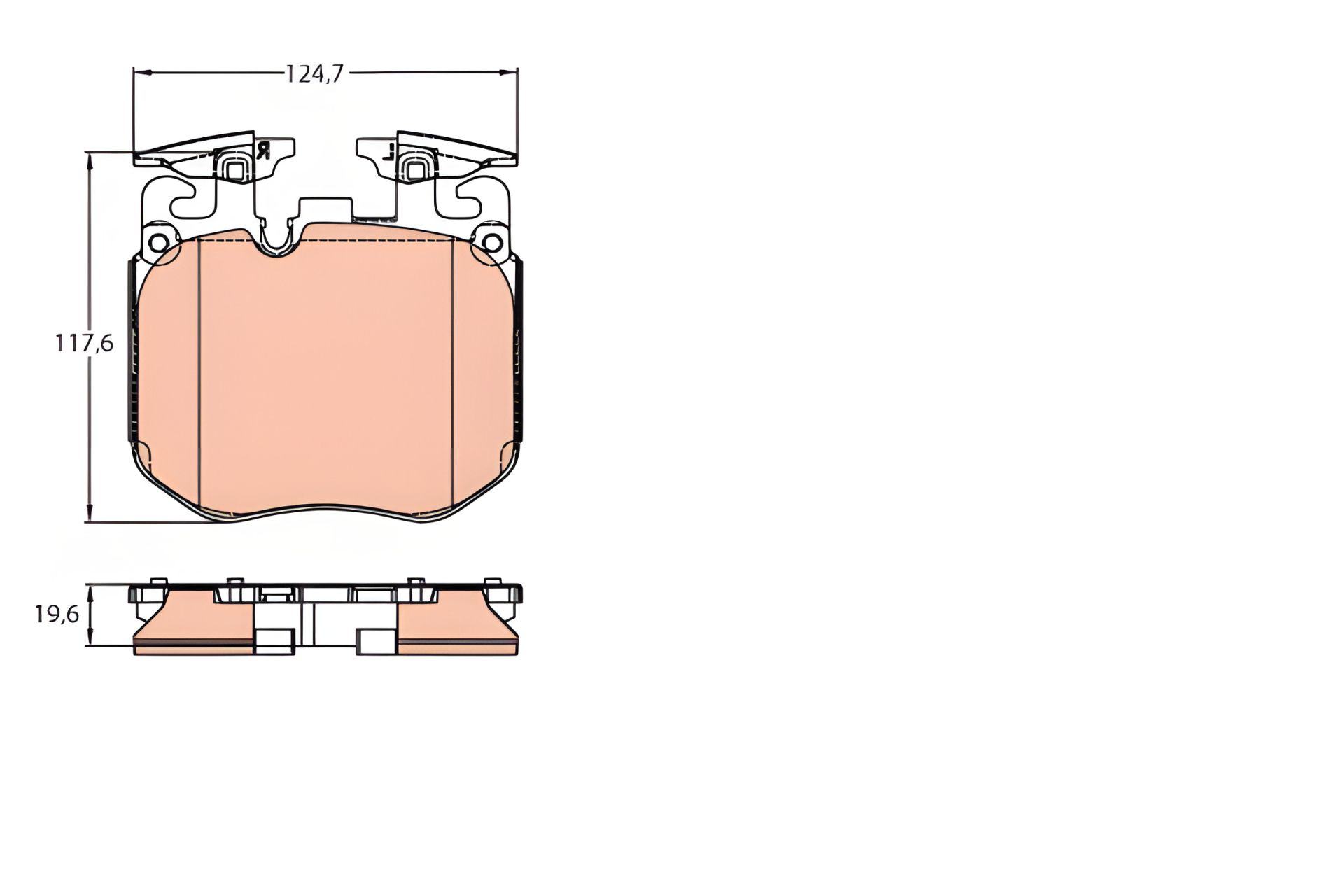 Комплект тормозных колодок для ROLLS-ROYCE GHOST, ALPINA B7 и BMW 5, TRW (GDB2147) Комплект тормозных колодок для ROLLS-ROYCE GHOST, ALPINA B7 и BMW 5, TRW (GDB2147)