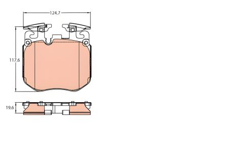 Комплект гальмівних колодок для ROLLS-ROYCE GHOST, ALPINA B7, BMW 5, TRW (GDB2147) Комплект гальмівних колодок для ROLLS-ROYCE GHOST, ALPINA B7, BMW 5, TRW (GDB2147)