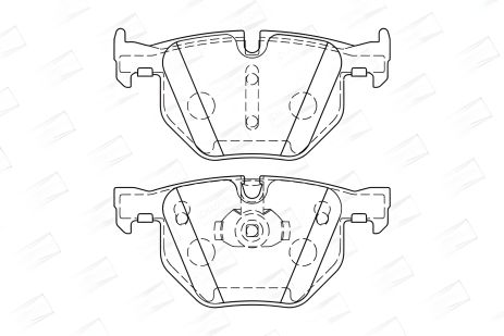Тормозные колодки: Комплект для BMW X5, BMW X6, CHAMPION (573744CH) Тормозные колодки: Комплект для BMW X5, BMW X6, CHAMPION (573744CH)