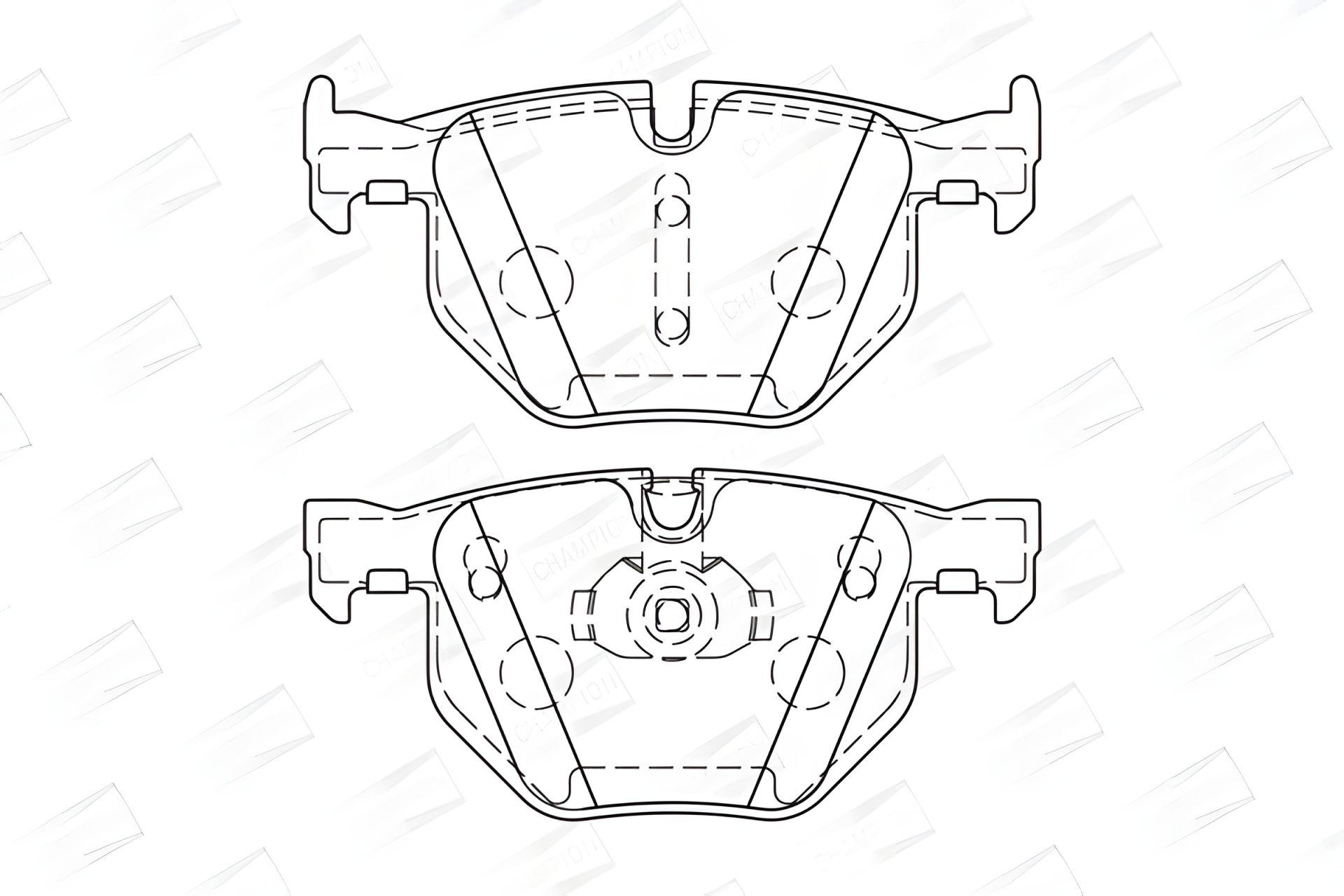 Комплект гальмівних колодок BMW X5, X6, CHAMPION (573744CH) Комплект гальмівних колодок BMW X5, X6, CHAMPION (573744CH)