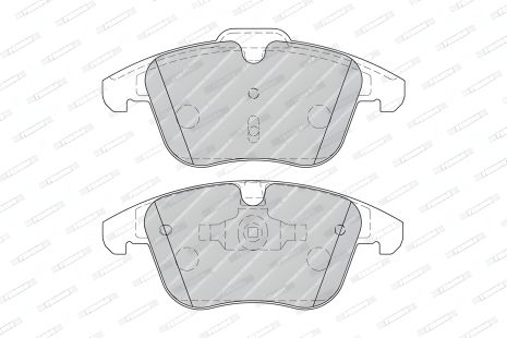 LAND ROVER/VOLVO S60/FORD S-MAX, FERODO, Комплект колодок гальмівних (FDB1897W)