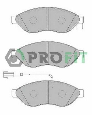 Комплект тормозных колодок FIAT DUCATO, PEUGEOT BOXER, CITROËN JUMPER, PROFIT (50001923)