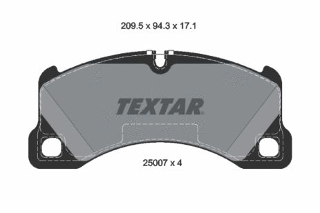 Комплект тормозных колодок AUDI E-TRON, BENTLEY FLYING, VW TOUAREG, TEXTAR (2500701)