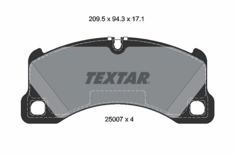 Комплект тормозных колодок AUDI E-TRON, BENTLEY FLYING, VW TOUAREG, TEXTAR (2500701)
