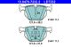 Комплект гальмівних колодок BMW X5, BMW X6, ATE (13047072322)