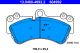 Комплект гальмівних колодок VW TOUAREG, PORSCHE CAYENNE, MB G-CLASS, ATE (13046049922)