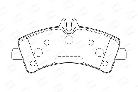 Колодки тормозные комплект MB SPRINTER, VW CRAFTER, CHAMPION (573728CH)