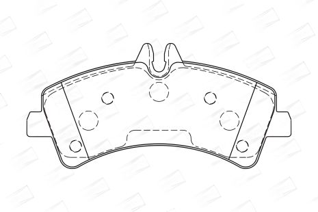Колодки тормозные комплект MB SPRINTER, VW CRAFTER, CHAMPION (573728CH)