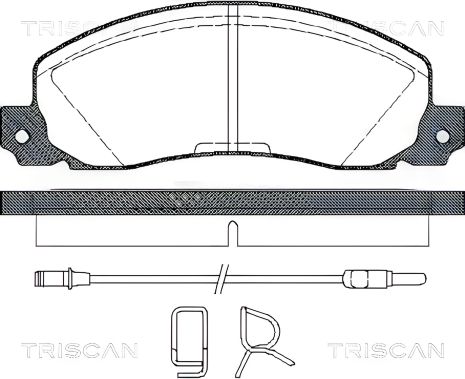 Гальмівних колодок комплект OPEL ARENA, RENAULT TRAFIC, RENAULT 30, TRISCAN (811025846)