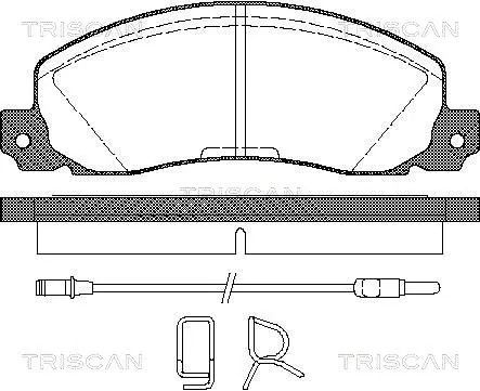 Комплект тормозных колодок OPEL ARENA, RENAULT TRAFIC, RENAULT 30, TRISCAN (811025846)