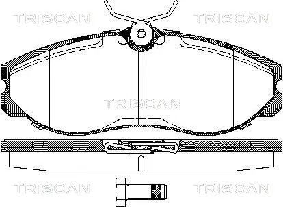 Комплект тормозных колодок FORD MAVERICK, NISSAN SERENA, NISSAN TERRANO, TRISCAN (811014174)