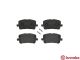 Комплект тормозных колодок GREAT WALL, PONTIAC VIBE, TOYOTA NOAH/VOXY, BREMBO (P83061)