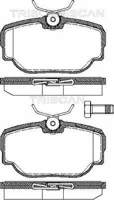 Комплект тормозных колодок LAND ROVER, TRISCAN (811017015)