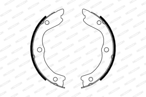 Набор колодок стояночного тормоза NISSAN INTERSTAR, NISSAN X-TRAIL, FERODO (FSB4004)