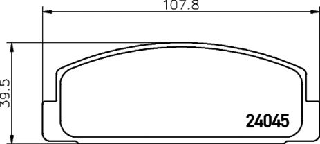 Комплект тормозных колодок HAIMA (FAW), MAZDA 6, MAZDA RX-7, NISSHINBO (NP5011)