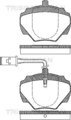 Комплект гальмівних колодок LAND ROVER, TRISCAN (811017007)