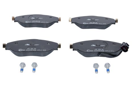 Комплект гальмівних колодок SKODA OCTAVIA, VW GOLF, AUDI A3, ATE (13047026172)