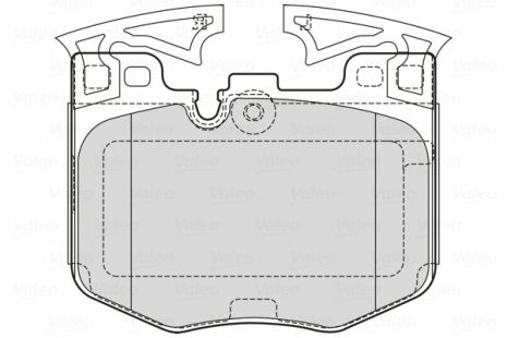 Комплект тормозных колодок BMW 5, BMW 7, BMW X4, VALEO (601755)