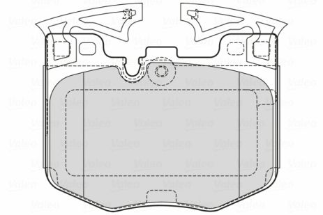 Комплект тормозных колодок BMW 5, BMW 7, BMW X4, VALEO (601755)
