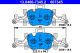 Комплект гальмівних колодок BMW X3, BMW i4, BMW 5, ATE (13046073452)