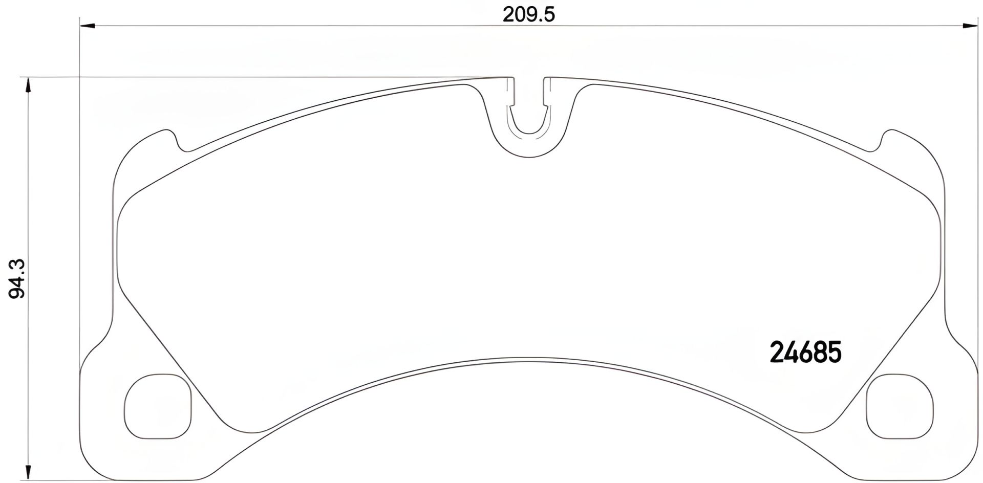 Гальмівні колодки для PORSCHE CAYENNE, BREMBO (P65026) Гальмівні колодки для PORSCHE CAYENNE, BREMBO (P65026)