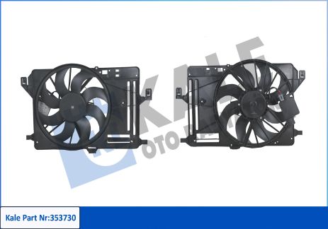 Вентилятор охлаждения радиатора FORD FOCUS, FORD C-MAX, FORD GRAND, KALE OTO RADYATOR (353730)