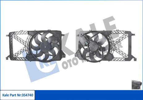 Вентилятор охлаждения радиатора FORD TRANSIT, KALE OTO RADYATOR (354740)