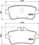 Комплект тормозных колодок MB GLS, MB GL-CLASS, MB GLE, BREMBO (P50101)