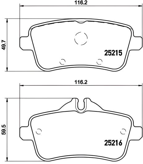Тормозной комплект для MB GLS, MB GL-CLASS, MB GLE, BREMBO (P50101)