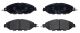 Комплект тормозных колодок NISSAN MURANO, INFINITI JX, INFINITI QX60, BREMBO (P56107)