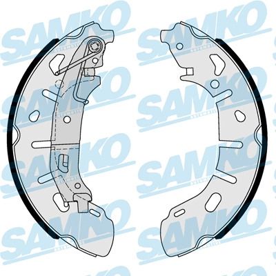 Комплект гальмівних колодок OPEL COMBO, FIAT DOBLO, SAMKO (81101)