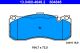 Комплект гальмівних колодок BMW 3, BMW 1, ATE (13046048482)