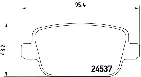 Комплект гальмівних колодок LAND ROVER, VOLVO XC70, VOLVO V70, BREMBO (P44017) Комплект гальмівних колодок LAND ROVER, VOLVO XC70, VOLVO V70, BREMBO (P44017)