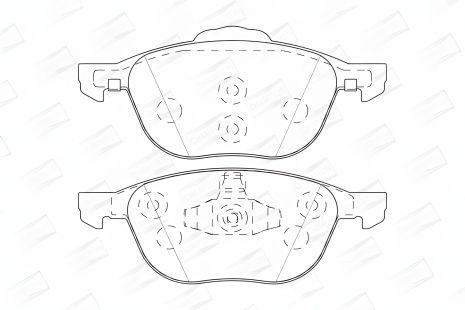 Гальмівні колодки для FORD TOURNEO/TRANSIT, CHAMPION 573753CH Гальмівні колодки для FORD TOURNEO/TRANSIT, CHAMPION 573753CH