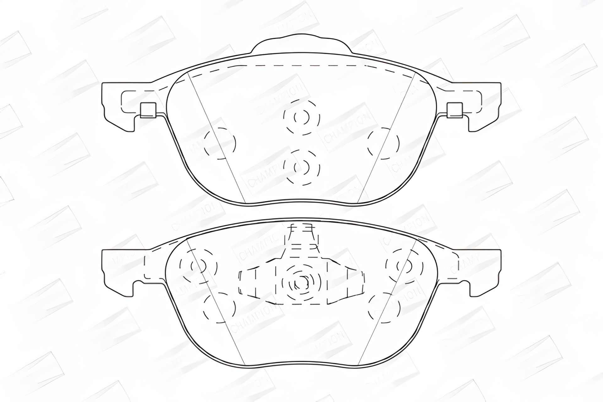 Гальмівні колодки для FORD TOURNEO/TRANSIT, CHAMPION 573753CH Гальмівні колодки для FORD TOURNEO/TRANSIT, CHAMPION 573753CH