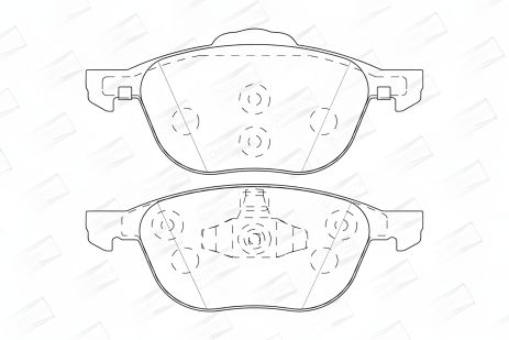 Набор тормозных колодок для FORD TOURNEO, TRANSIT, GRAND, CHAMPION (573753CH) Набор тормозных колодок для FORD TOURNEO, TRANSIT, GRAND, CHAMPION (573753CH)