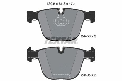 Комплект тормозных колодок BMW X6, BMW X5, TEXTAR (2445801)