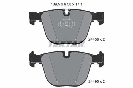 Комплект тормозных колодок BMW X6, BMW X5, TEXTAR (2445801)