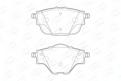 Комплект гальмівних колодок CHAMPION (573622CH) для OPEL ASTRA, PEUGEOT 308, CITROËN C5