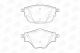 Комплект гальмівних колодок OPEL ASTRA, PEUGEOT 308, CITROËN C5, CHAMPION (573622CH)